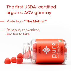 Ingredients view with ginger and mother for natural flavor and active components