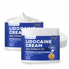 WELMATE 5% lidocaine cream tube ready for fast external relief