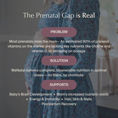 WeNatal for Her vegan kosher non-GMO clean formula packaging