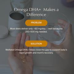 Third-party testing badge for WeNatal Omega DHA+ purity and safety