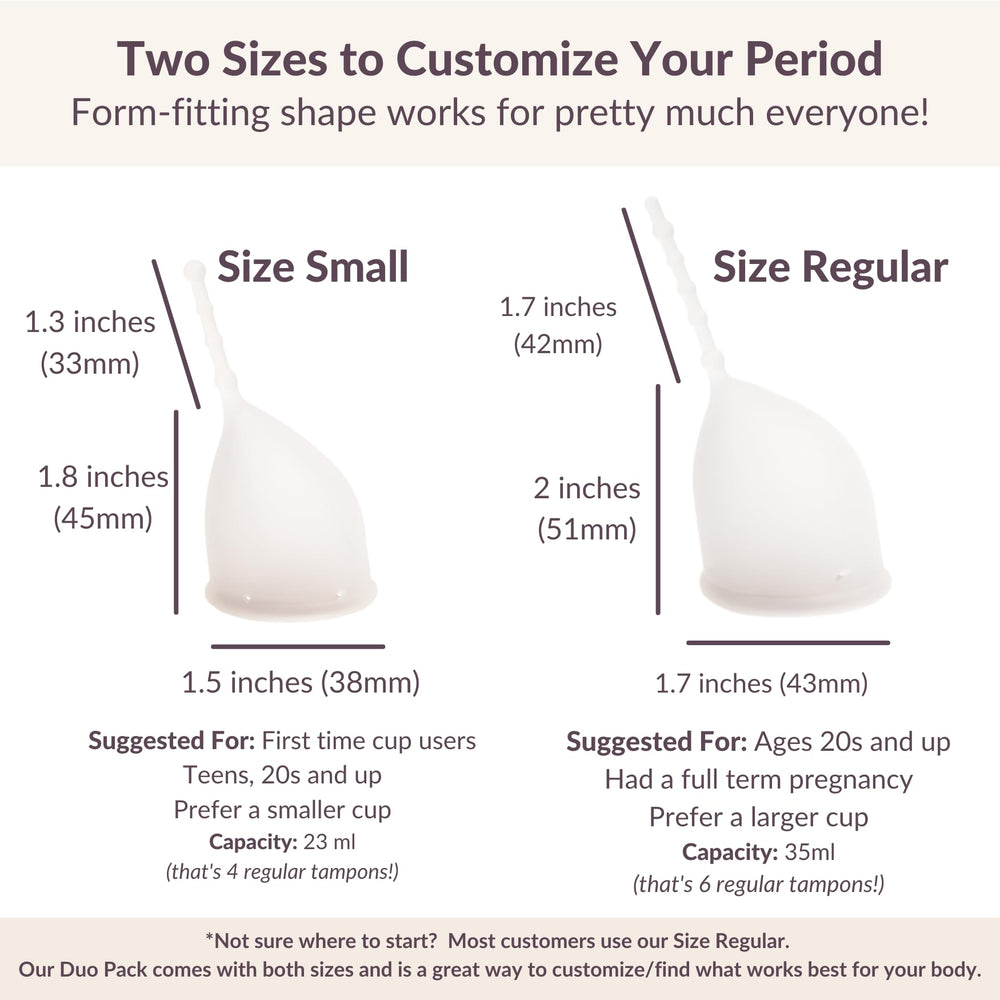 Kind Cup fits various cervix positions for comfortable use.