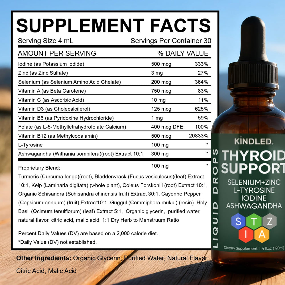 Calm, focused daily routine with Kindled Thyroid Drops.