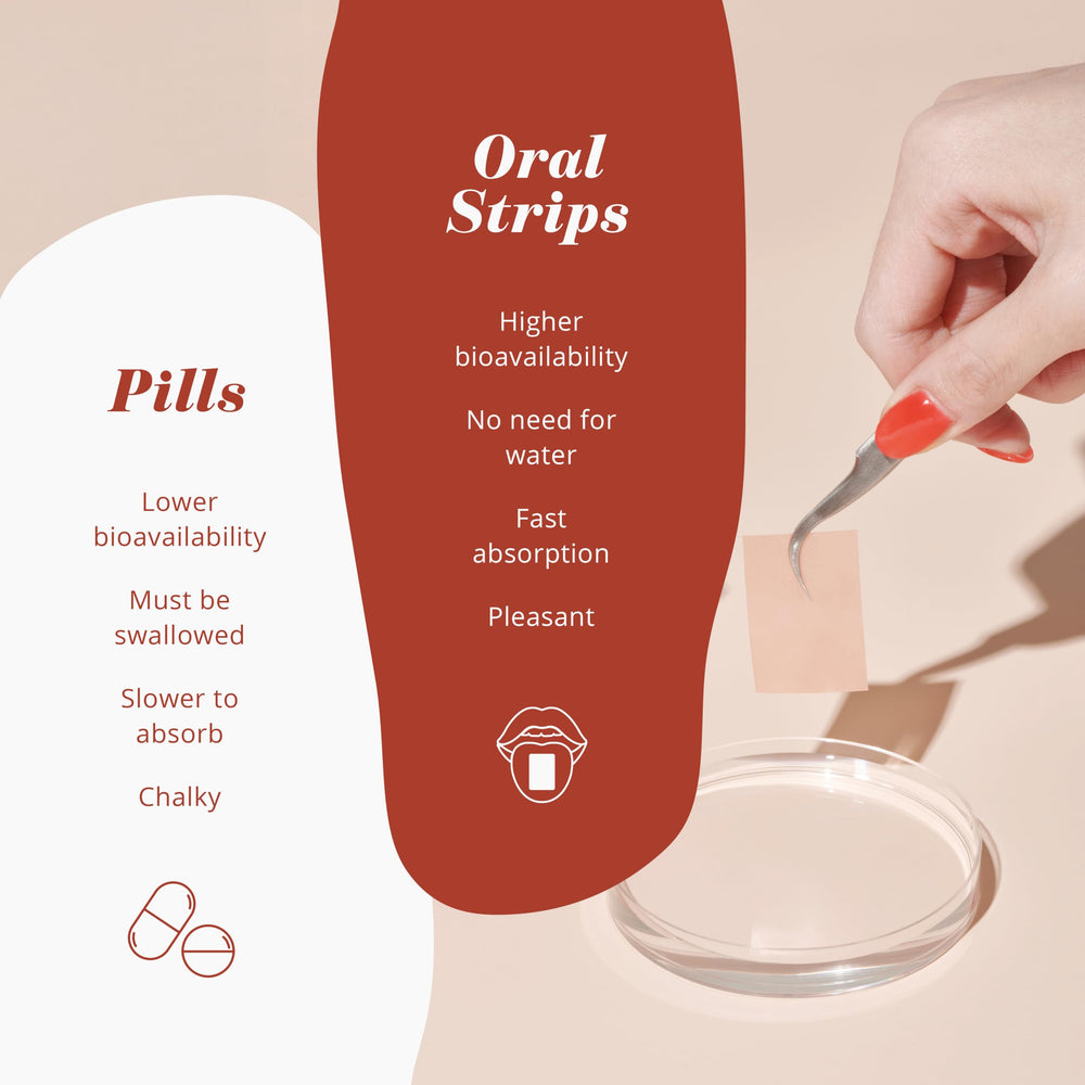 What the Glass Skin Glutathione Strip contains collagen and acerola for skin-friendly nourishment.