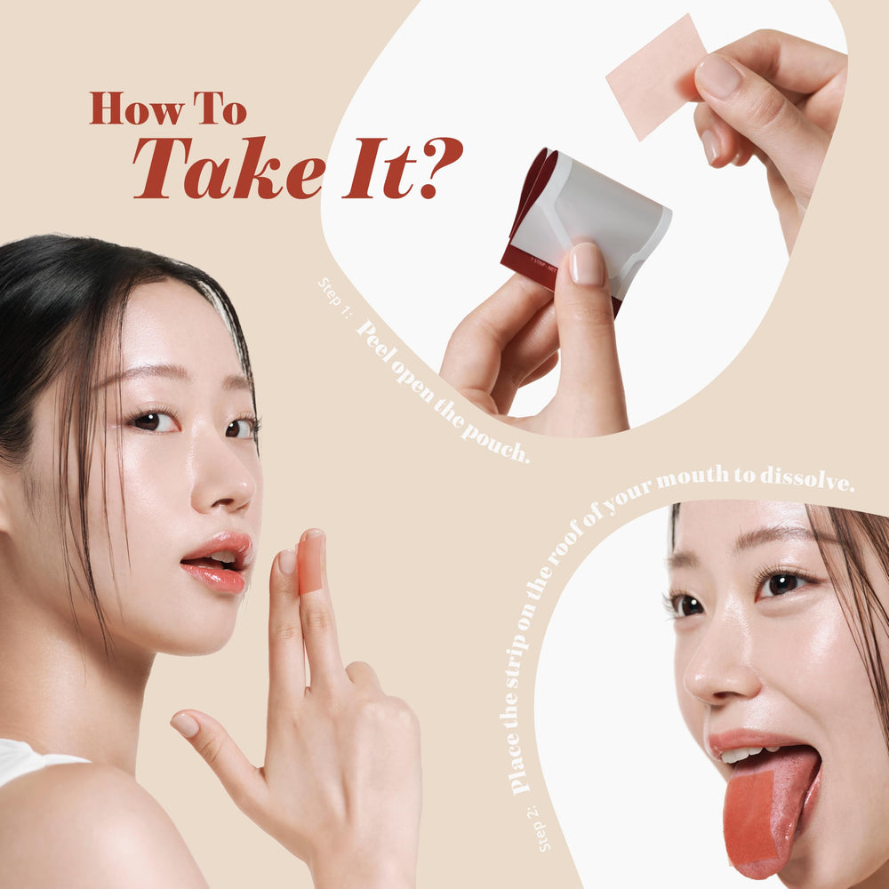 What the Glass Skin Glutathione Strip includes hyaluronic acid for hydration support.