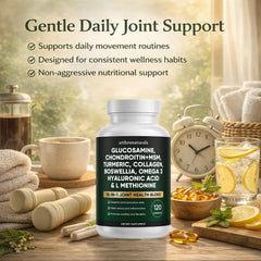 WHDEOW ArthroNaturals blend with glucosamine chondroitin MSM turmeric for daily mobility