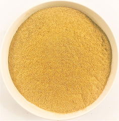 White Label German Chamomile powder in a resealable pouch for fresh aroma.