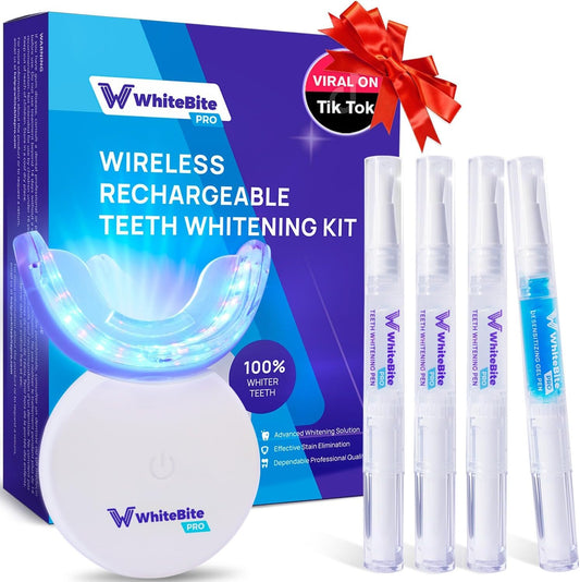 Whitebite Pro kit front view for at-home whitening convenience.