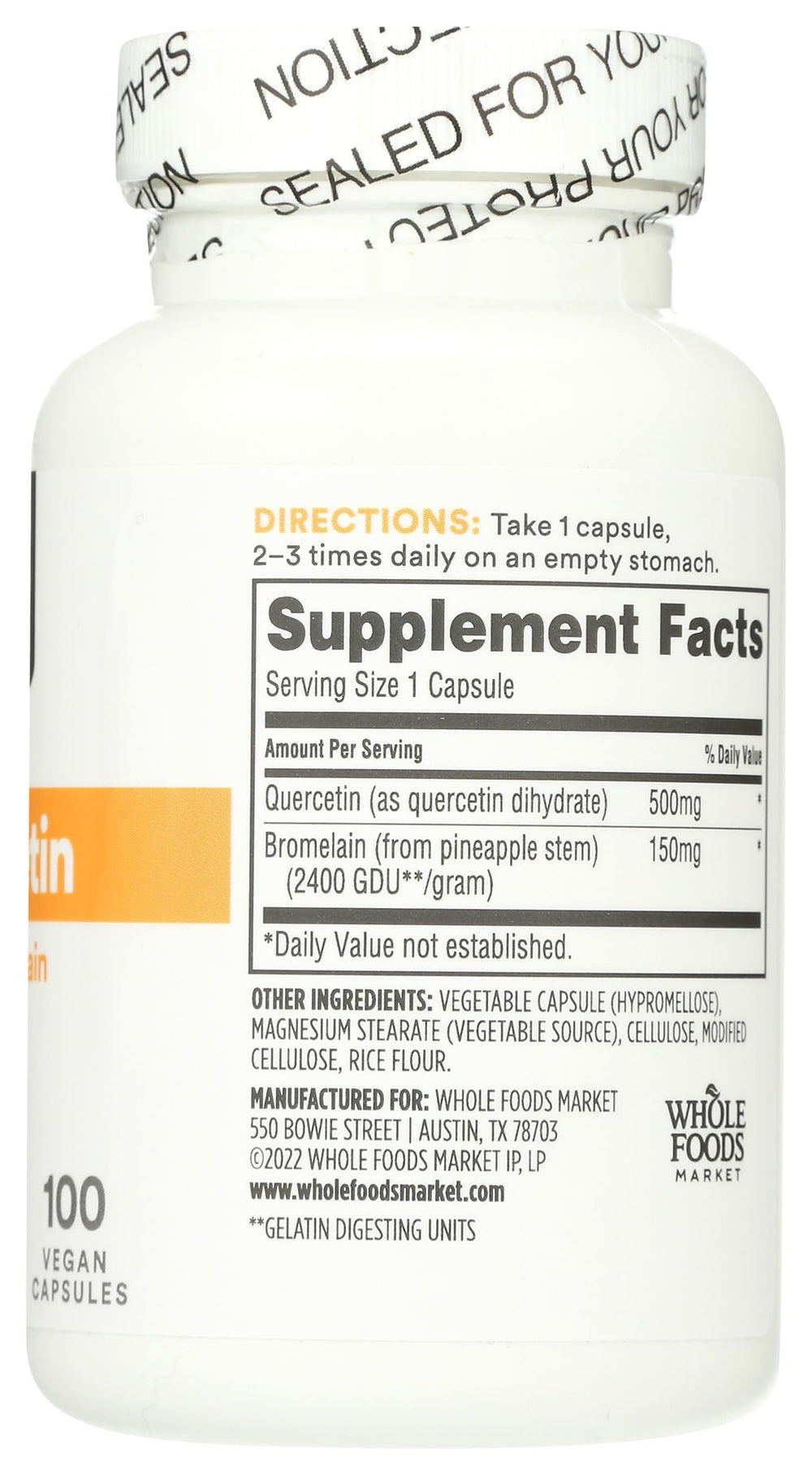 Pouring capsules demonstrates easy daily intake ritual