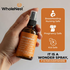 WholeNest Postpartum Essentials Multi-Use Perineal Spray room-mist to freshen spaces.