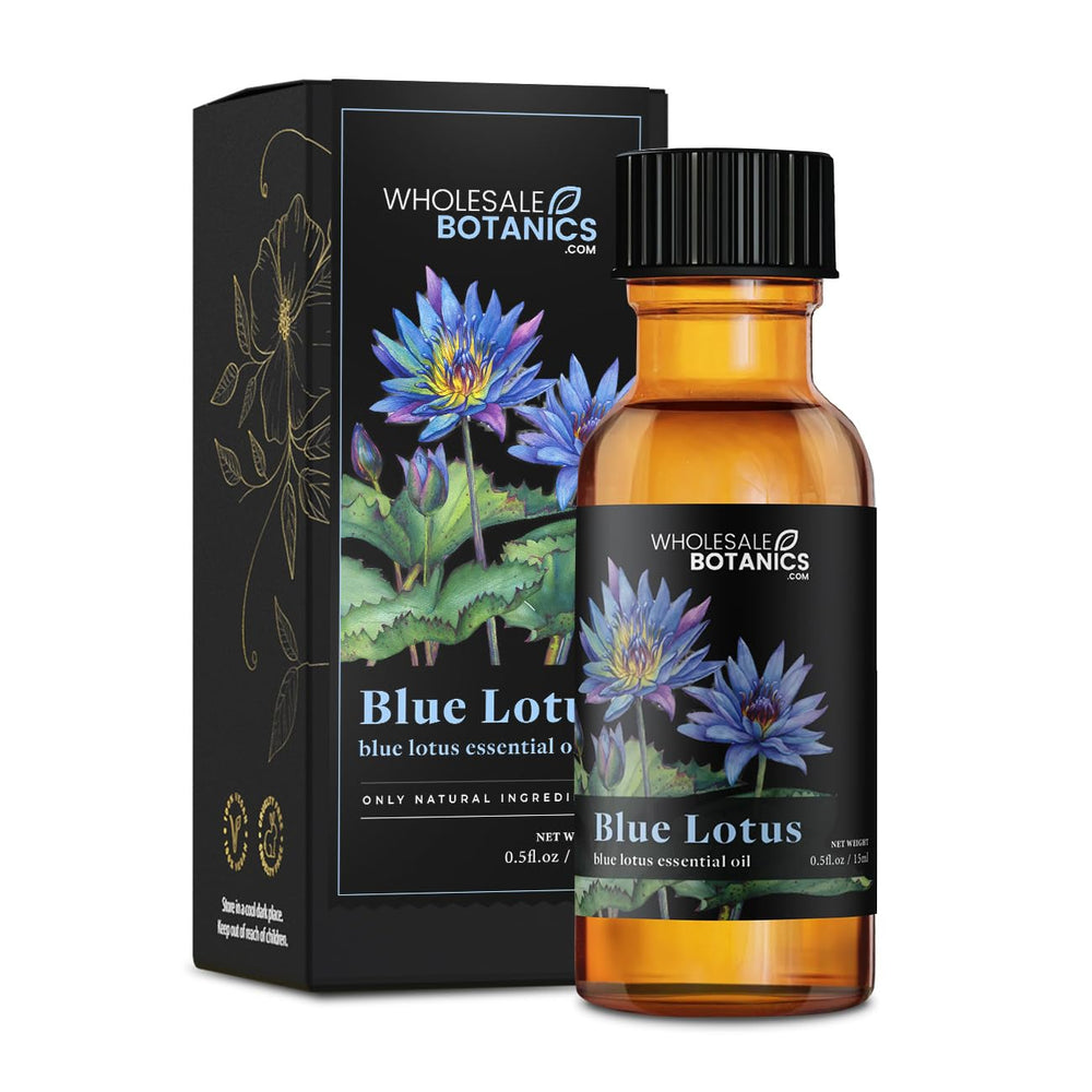 Wholesale Botanics Blue Lotus essential oil bottle for diffusing calming aromas