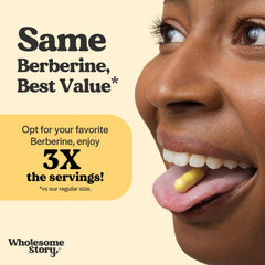 Wholesome Story Berberine Clean Label certification and dye-free packaging
