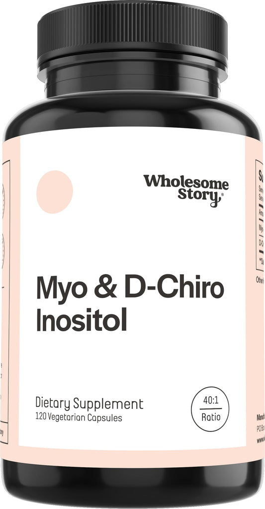 Wholesome Story Myo-Inositol DCI bottle for daily hormonal balance support