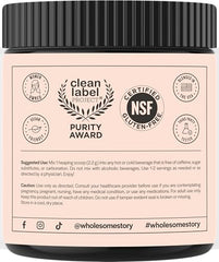 Wholesome Story Myo-Inositol D-Chiro-Inositol powder mixing into a smoothie for convenient use.