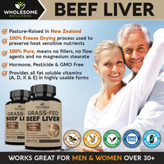 Wholesome Wellness label close-up, contains no hormones or chemicals