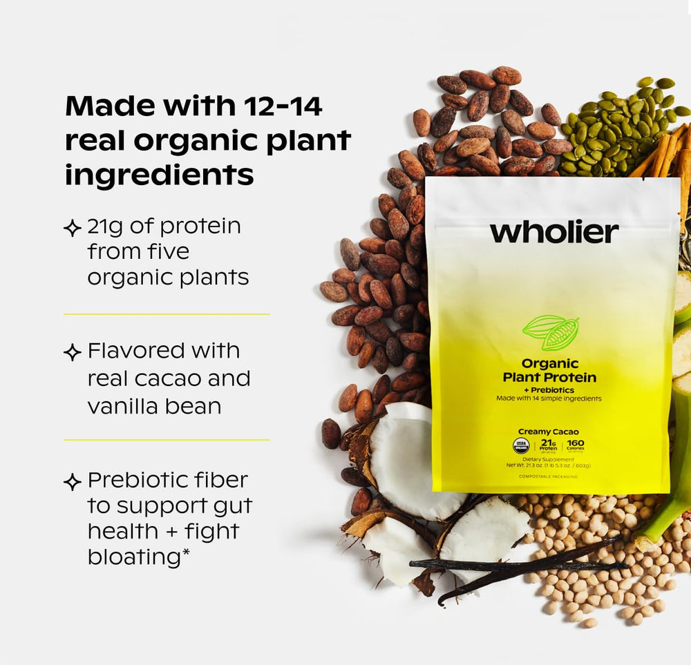Wholier label highlights 14 real plant ingredients for clean nutrition