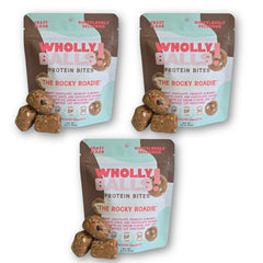 Wholly Balls Protein Bites Rocky Roadie pack-shot shows convenient on-the-go energy.
