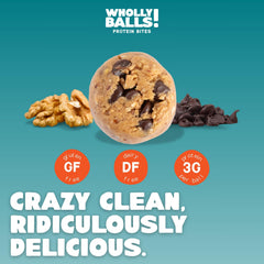Wholly Balls Vanilla Almond bite, keto-friendly plant-based snack