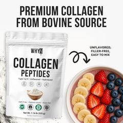 WHYZ collagen powder blended into smoothie for a neutral texture