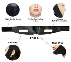 WIDVIH anti-snoring chin strap helps comfortable sleep without facial marks.