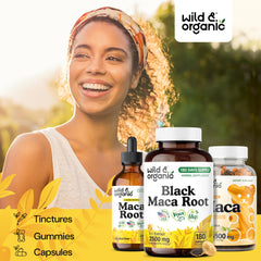 Wild & Organic 180-day supply of maca capsules.