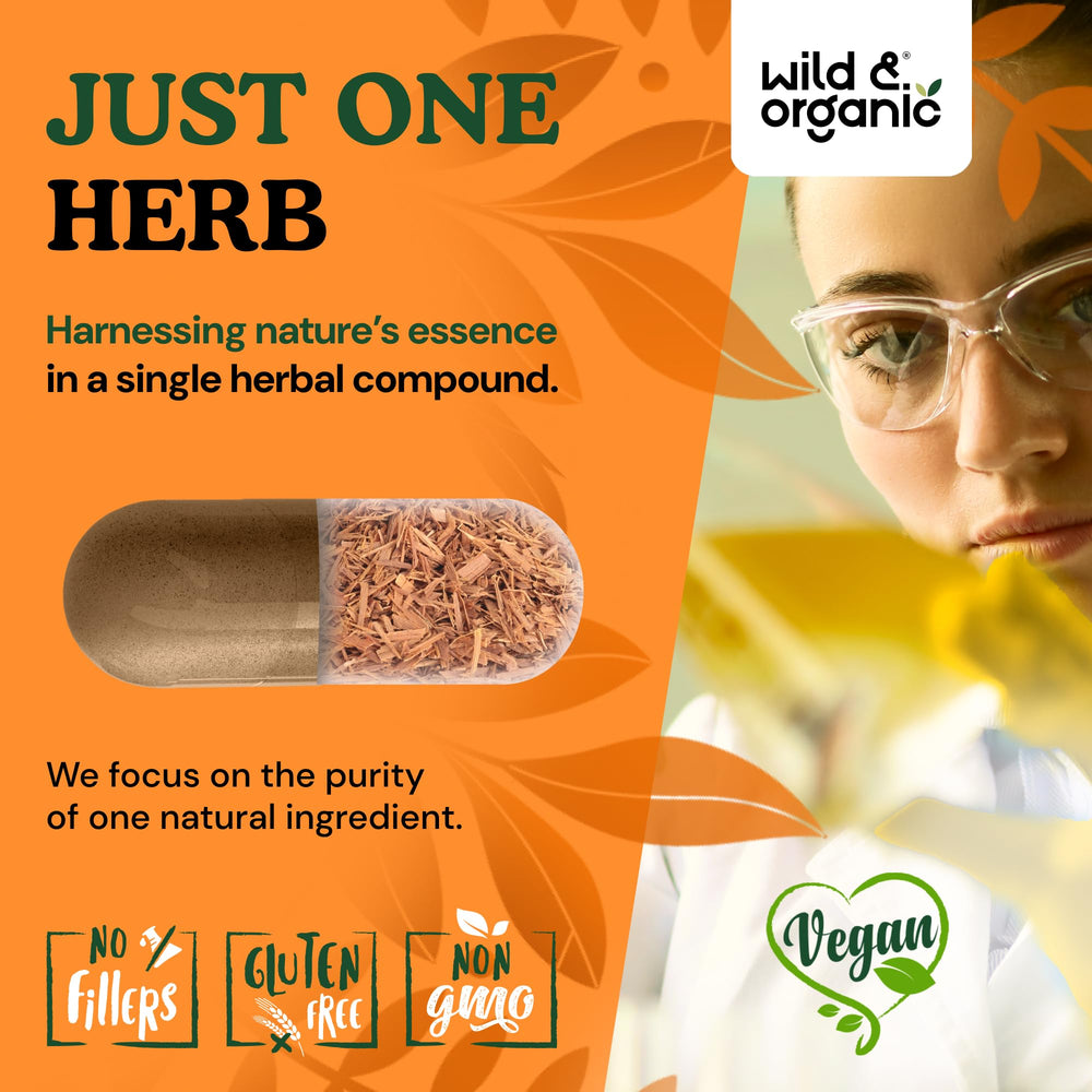 60-day supply in Wild & Organic cat claw bottle