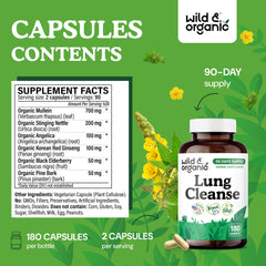 Wild & Organic vegan non-GMO formula label on a clean package.