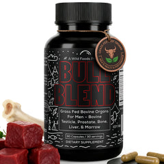 Wild Foods beef liver capsules highlight grass-fed organ nutrition for daily vitality.