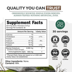 Smoothie with Wild Foods Colostrum Powder for convenient daily nutrition