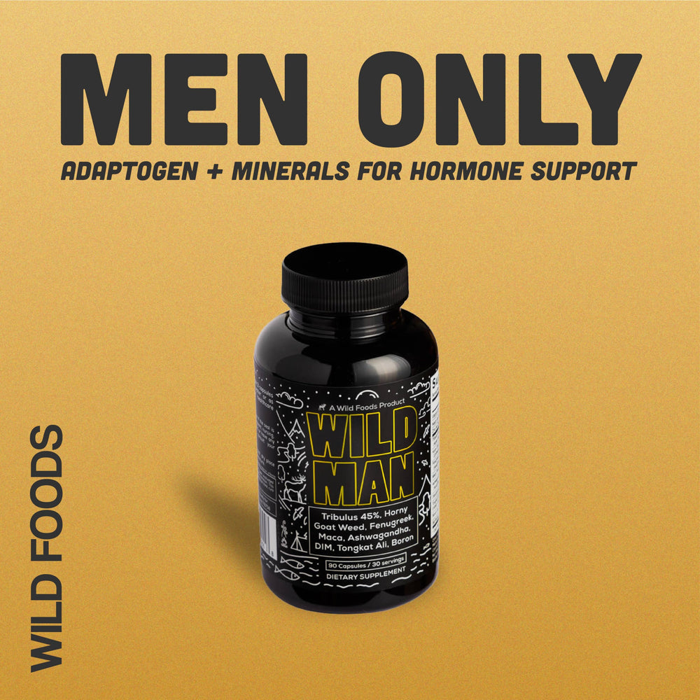Wild Foods Herbal Stack for Man outdoors with daily routine context