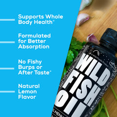 Smoothie-ready Wild Foods Omega-3 Lemon being poured into a glass