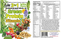 Wild Force GreenPro-C close-up of greens highlights natural ingredients and vitality.
