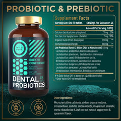 WILD FUEL lactobacillus salivarius tablet for targeted dental health and long-lasting fresh breath