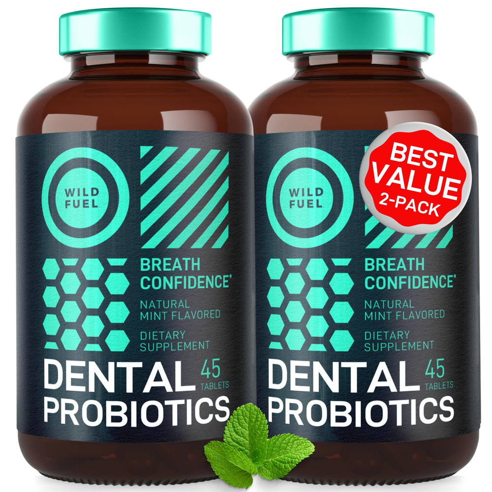 WILD FUEL oral probiotics tablets pack for daily dental support and fresher breath