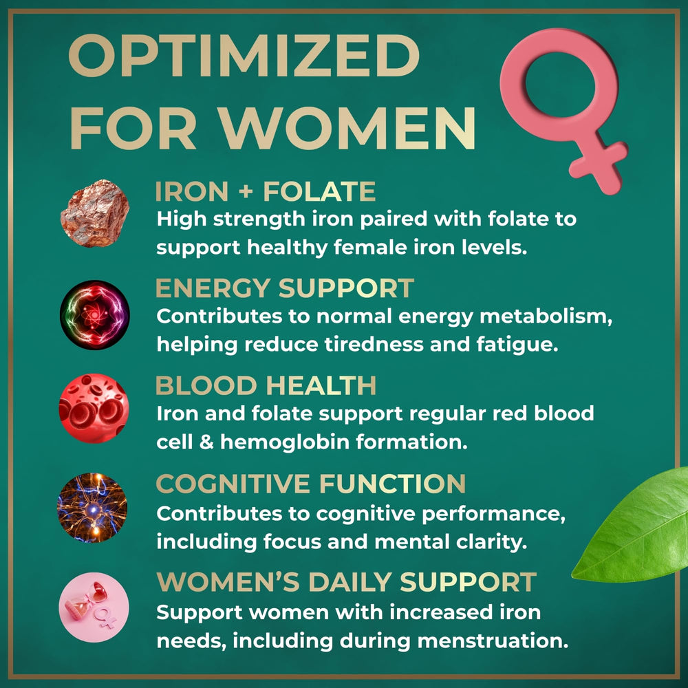 Vegan cruelty-free label on WILD FUEL iron supplement
