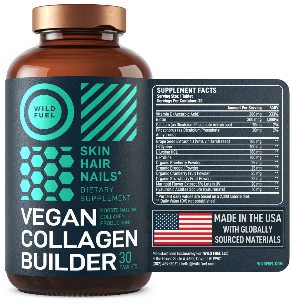 WILD FUEL wellness routine scene conveys everyday confidence from vegan collagen.
