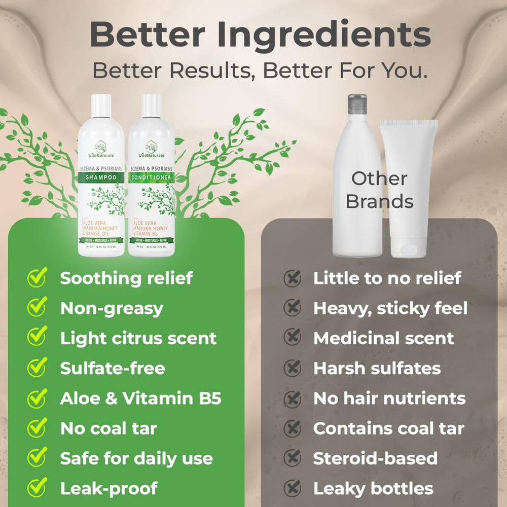 Wild Naturals fragrance-free haircare usage showing gentle, shampoo-free routine option.
