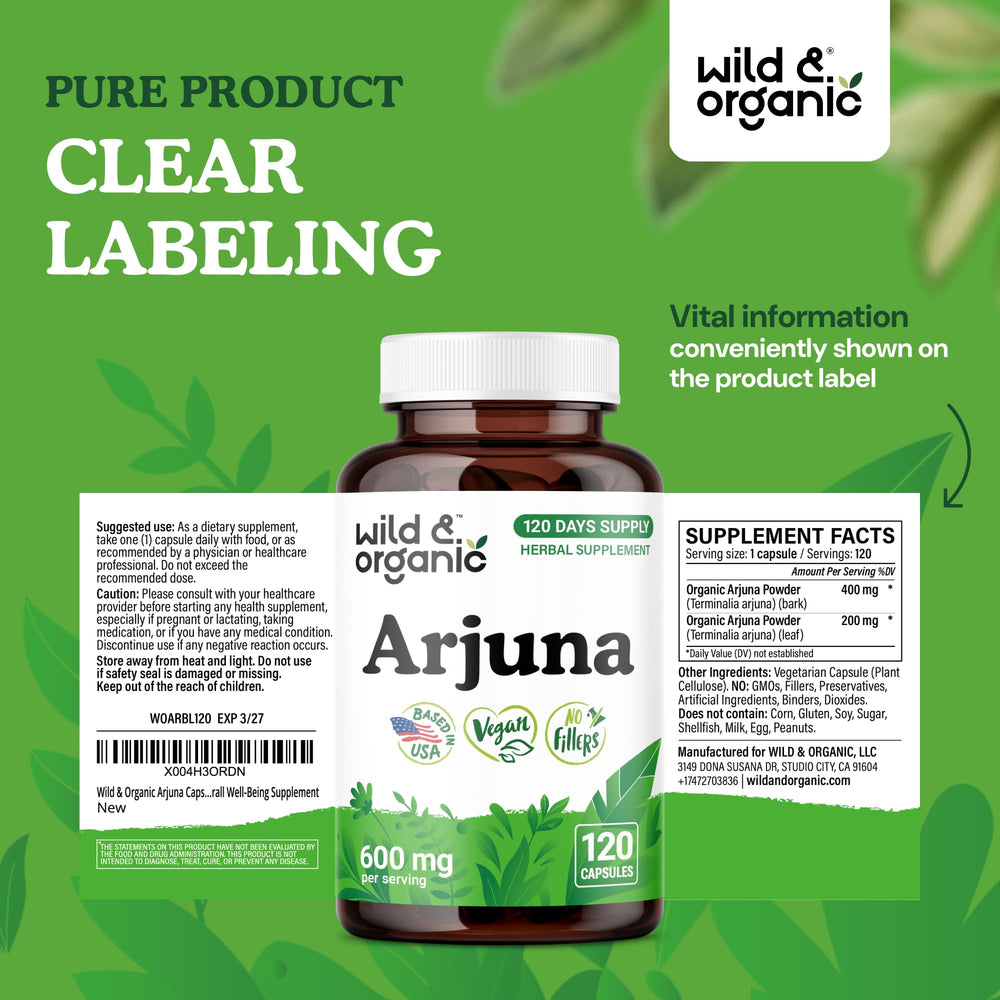 Wild & Organic vegan capsules outer-pack highlights sustainable packaging and product clarity.
