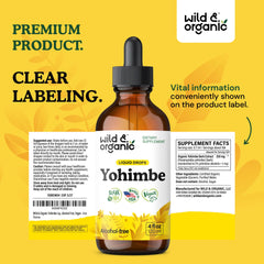 Everyday wellness concept with Wild & Organic Yohimbe Drops in everyday life