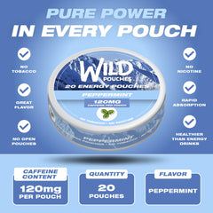 Wild Pouches 120mg caffeine pouch mimics a double espresso.