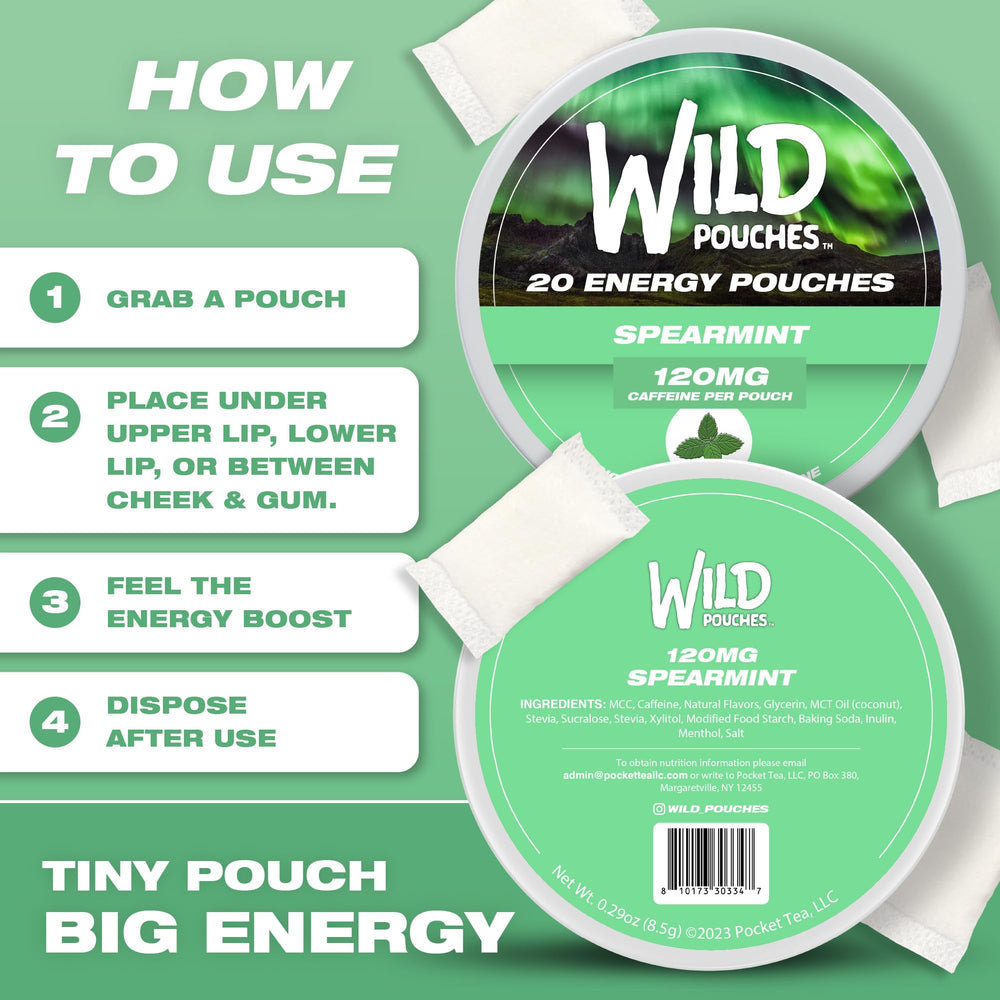 Wild Pouches stack of pouches illustrates convenient daily energy supply.