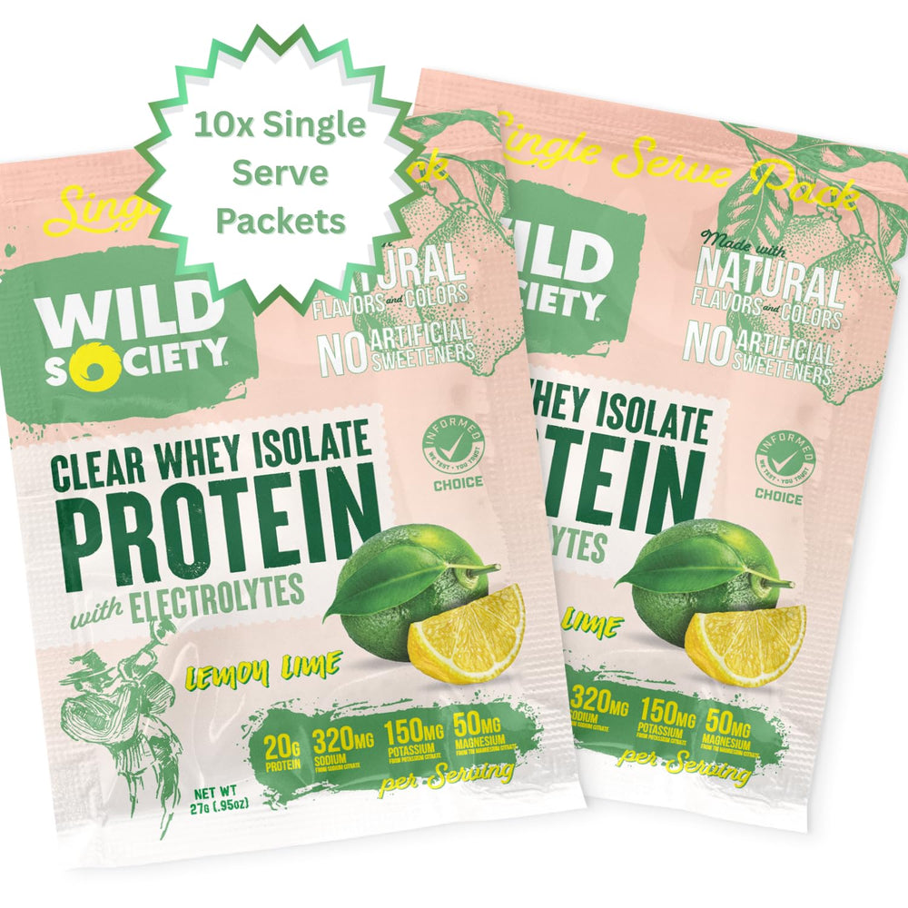 Wild Society Clear Whey Rocket Pop shake with electrolytes after training