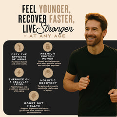 Wild Society Longevity Shake dry powder scoop ready for quick preparation.