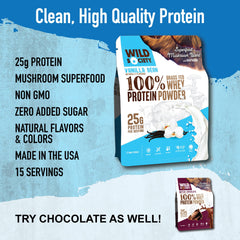 WILD SOCIETY vanilla bean whey scoop for quick shakes