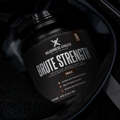 Wilderness Athlete Brute Strength BCAA Post Workout label close-up shows ingredients