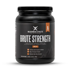 Wilderness Athlete Brute Strength BCAA Post Workout tub front promotes post-workout recovery