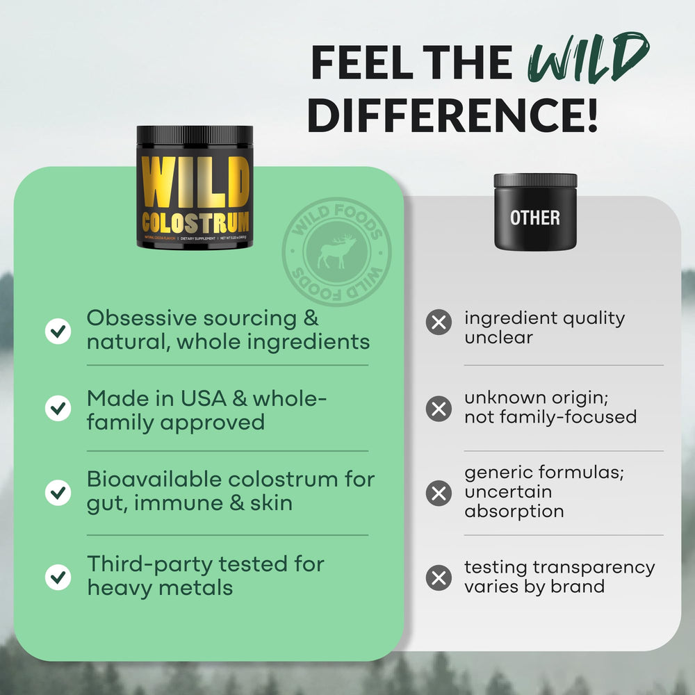 Wild Foods kid-friendly serving suggestion with measuring scoop.