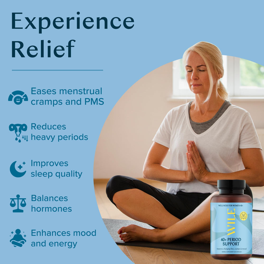 WILE dong quai root extract capsules representing plant-based hormonal balance support.