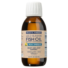 Wiley's Finest bottle front with lemon flavor for a daily omega-3 routine