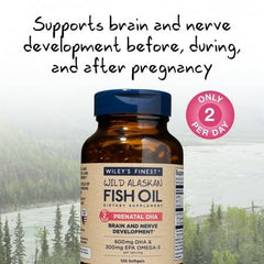 Wiley's Finest SQF-certified omega-3 label highlights quality and safety.