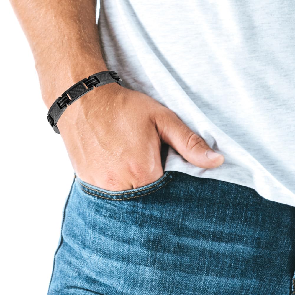 Willis Judd men’s bracelet on wrist emphasizing adjustable fit for daily wear